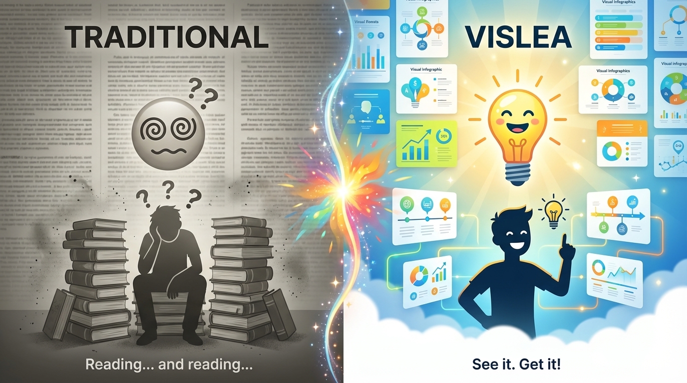 Traditional vs Vislea - See it. Get it!